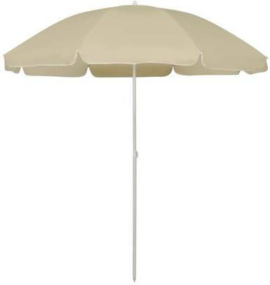 vidaXL Strandparasol 240 cm zandgeel