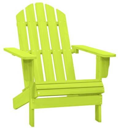 vidaXL Tuinstoel Adirondack massief vurenhout groen