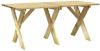 VIDAXL Tuintafel 160x73x70 cm ge&#xEF, mpregneerd grenenhout online kopen