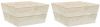 VIDAXL Tuintafels 2 st 60x60x30 cm ge&#xEF, mpregneerd vurenhout online kopen