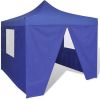 VidaXL Vouwtent met 4 zijwanden 3x3 m blauw online kopen