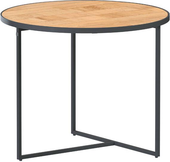 4 Seasons Outdoor | Bijzettafel Strada Ø55 cm | Teak Aluminium