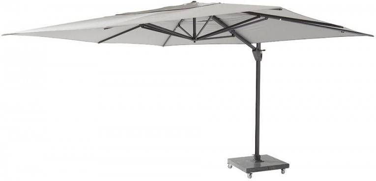 4 Seasons Outdoor | Zweefparasol Hacienda 300 x 400 cm | Antraciet Mid Grey