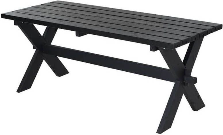 Plus Danmark Tafel vuren geimpregneerd | Nostalgi zwart 76 x 177 x 72 cm