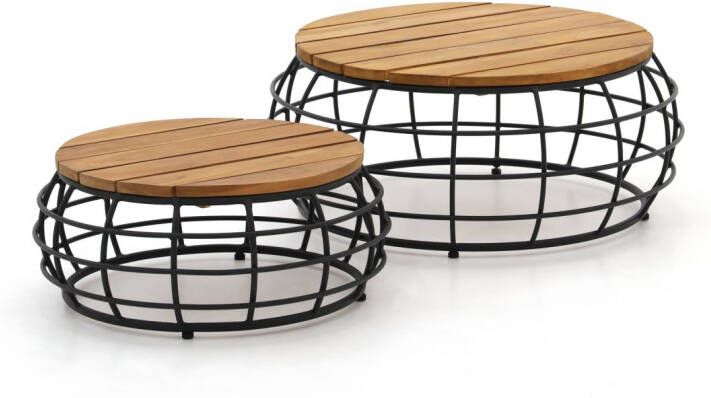 Apple Bee Pure lounge koffietafels Ø, 70(h 35cm )/Ø, 50(h 30cm) Laagste prijsgarantie!