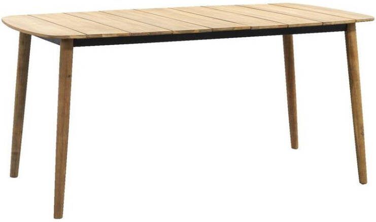 Leen Bakker Tuintafel Lot naturel 75x106x90cm