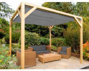 Pergola Nesling Douglas Stand-alone Antraciet 200x500 cm