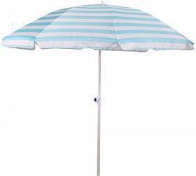 Express Strandparasol Libra streepmotief blauw