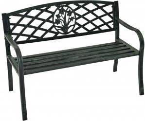 Outdoor Living Bank St. James, verzinkt metaal, groen, 114 cm