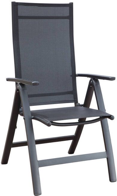 Massamarkt Pisa Standenstoel Alu/textileen 58x68x111cm