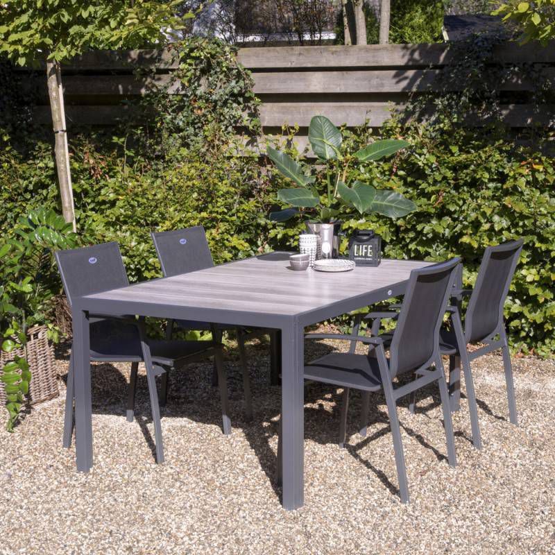 Hartman Tuintafel 'Tanger' 168 x 105cm, kleur Antraciet