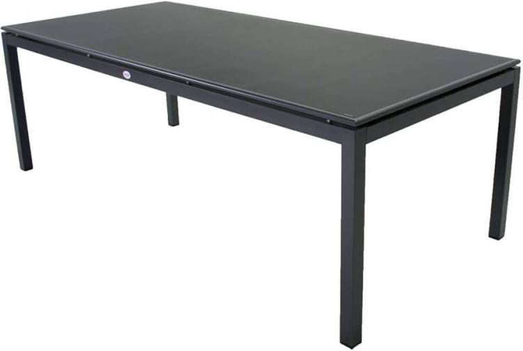 Tom SenS Line tuintafel Milano zwart 220x100x75 cm Leen Bakker