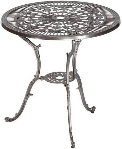 MERXX Tuintafel Lugano, Aluminium, Ø 70 cm, grafiet