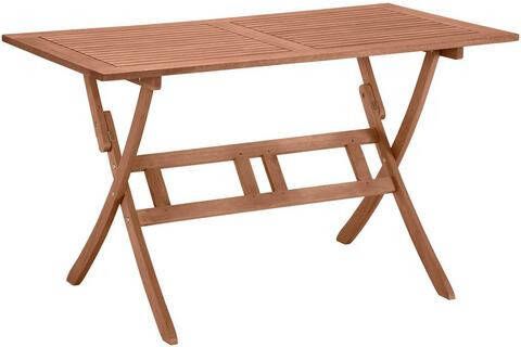 MERXX Tuintafel Maracaibo, eucalyptushout, inklapbaar, bruin