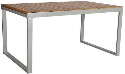 MERXX Tuintafel Monaco, uittrekbaar, aluminium/acaciahout, 200x90 cm, bruin