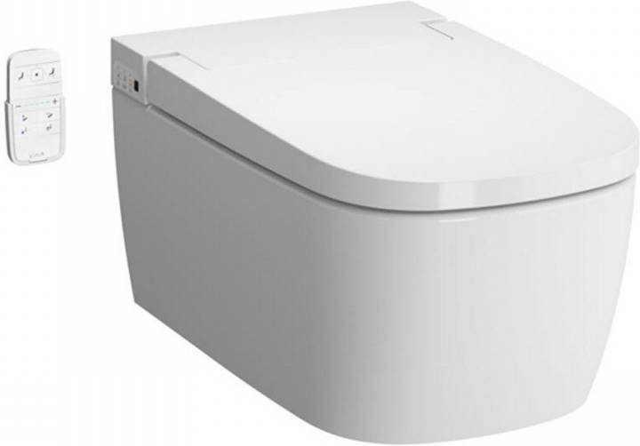 Plieger Toiletpot Hangend Vitra 38x60x45.5cm Wandcloset Keramiek Glans Wit Diepspoel Rimless Douchewc Ladydouche Basic met Softclose Toiletzitting
