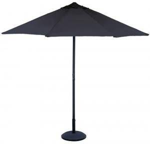 Lesli Living Lesli Parasol 'Gemini' kleur grijs, Ø3m