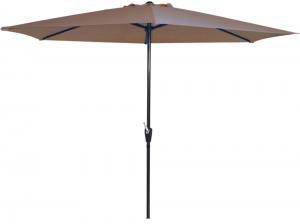Lesli Living Lesli Parasol 'Gemini' kleur taupe, Ø3m