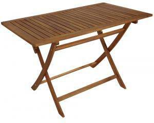 Express Tobago opklapbare houten tuintafel 120 x 70 cm