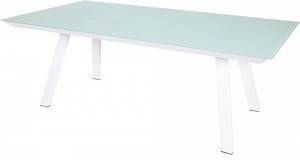 Express Tuintafel Breeze aluminium/glas wit Tuintafel Breeze 260 x 110 x 76 cm