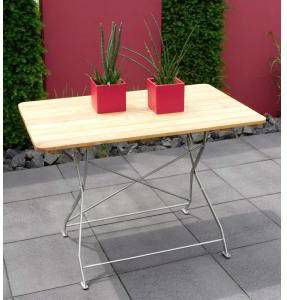 Express Tuintafel hout inklapbaar Bad Tolz grijs frame