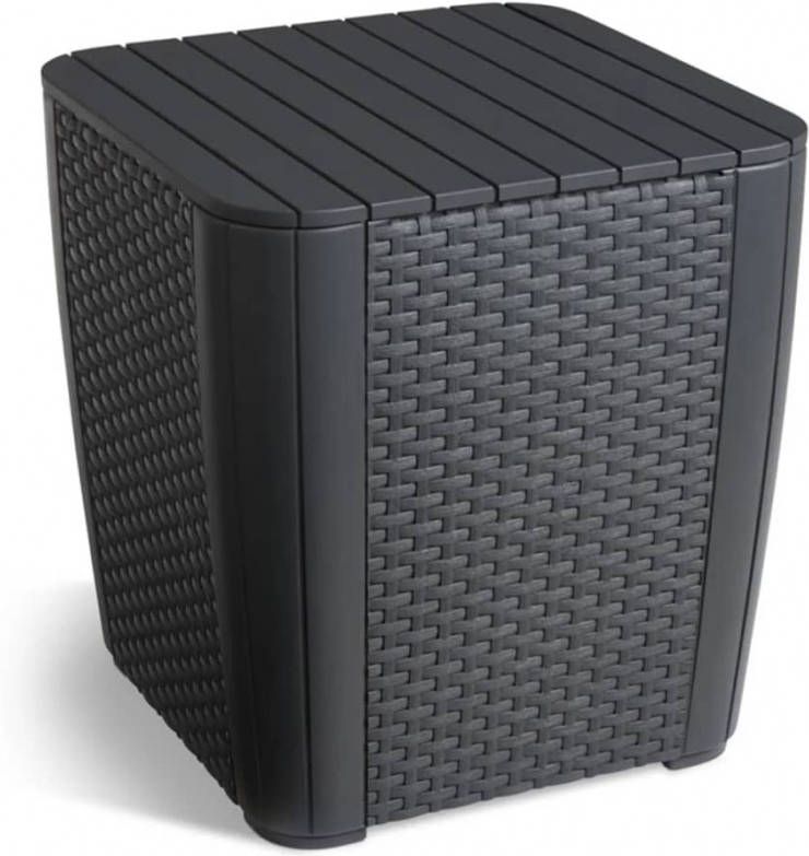 Allibert Keter Luzon Opbergtafel 39x39x43cm Donkergrijs
