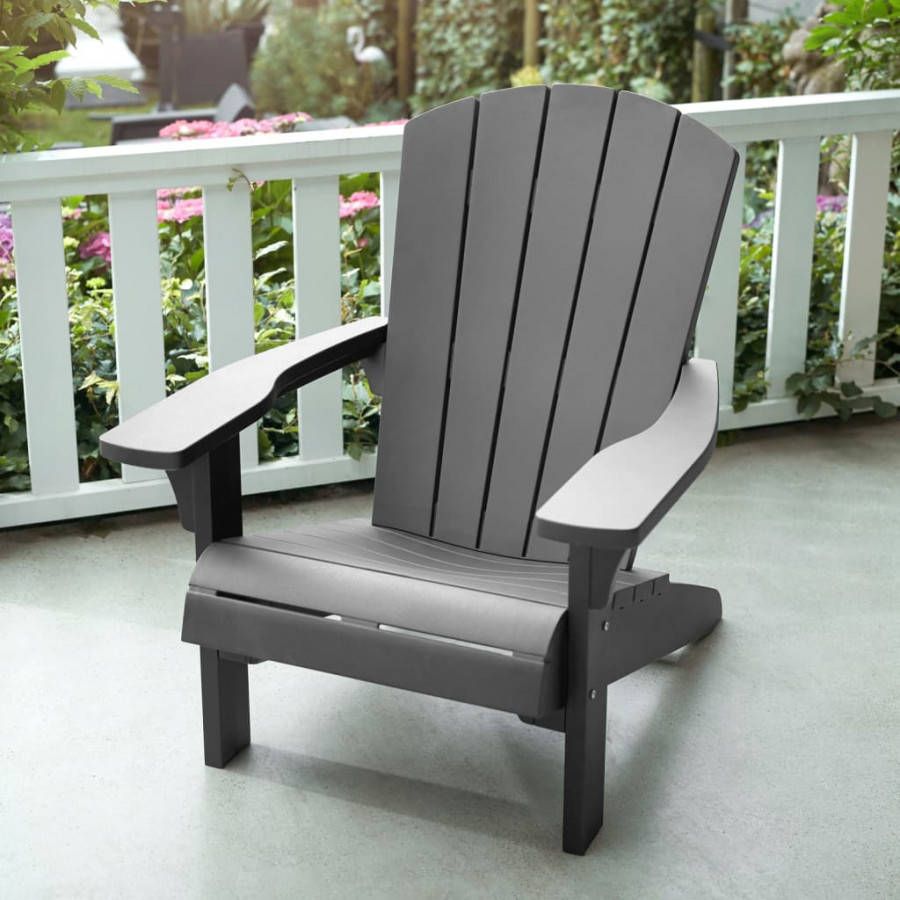 Keter Troy Adirondack Tuinstoel 81x80x96, 5cm Grijs