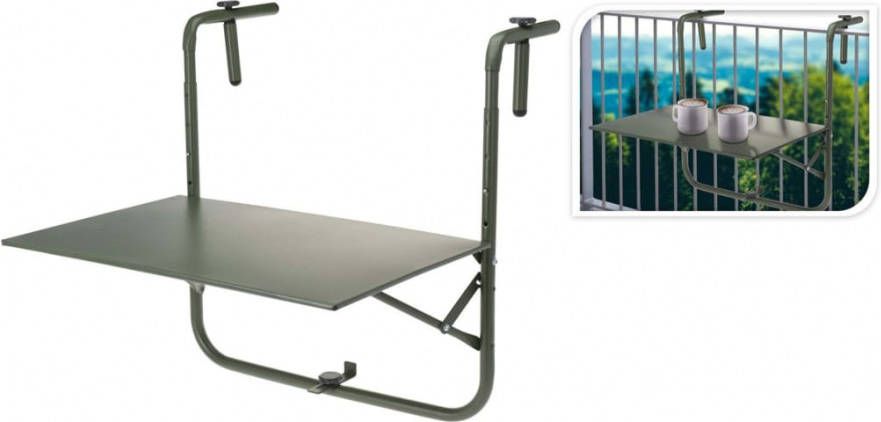 Xenos Hangtafeltje voor balkon groen 60x40 cm