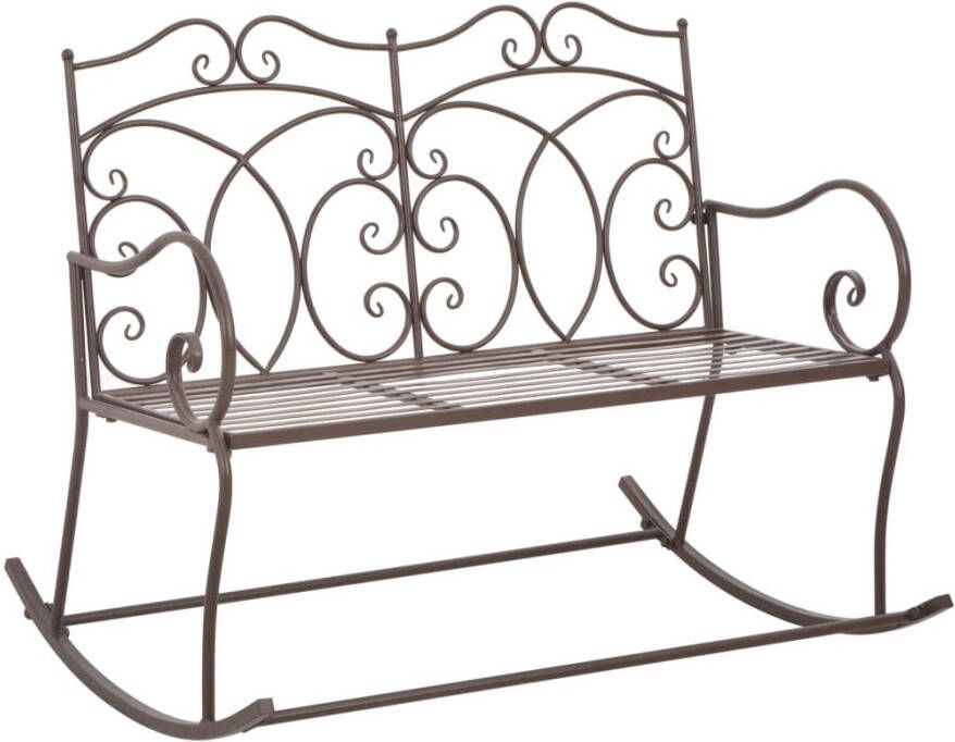 VidaXL Tuinbank 104 Cm Ijzer Antiek Bruin