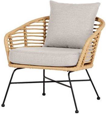 Envy Loungestoel met Kussens Rattan